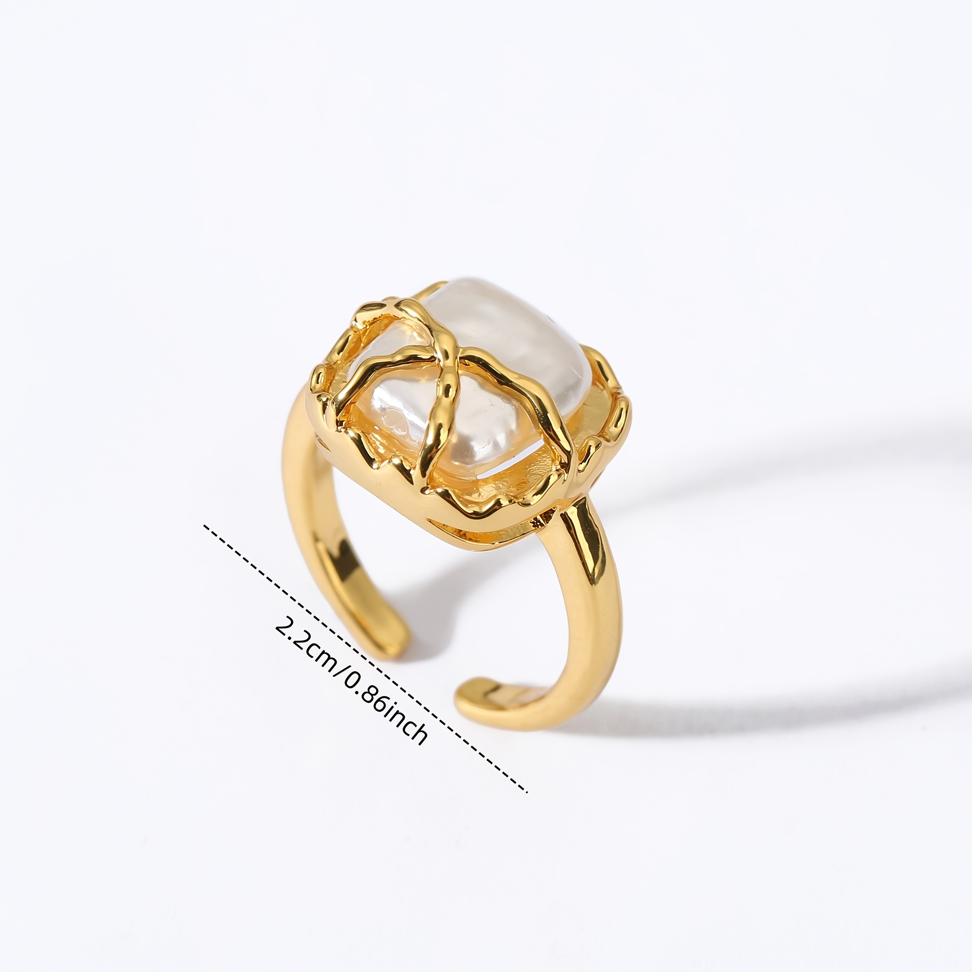 Vintage Pattern Three-Stone Dark Night Protection Ring